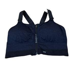 SHEFIT Seamless Sports Bra Heather indigo Size 3Luxe New with tags